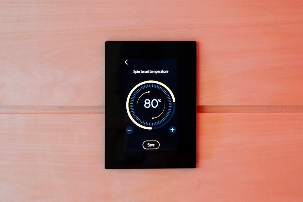 Harvia Fenix Digital Sauna Heater Control w/ WiFi and Power Unit and Temp/Humidity Sensor Kit | FX30-U1-U3-XC /  FX45-U1-U3-XC