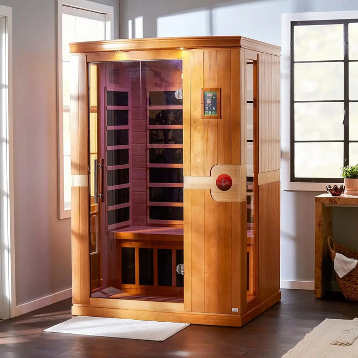 Dynamic Venice 2-person Low EMF FAR Infrared Sauna | DYN-6210-01 Golden Designs