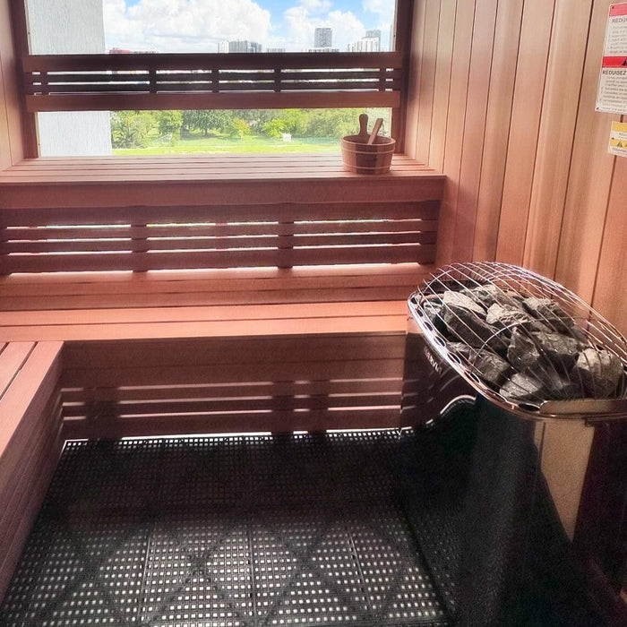 Harvia Club 240V/208V Electric Sauna Heater Package w/ Digital Controller and Wifi and Stones