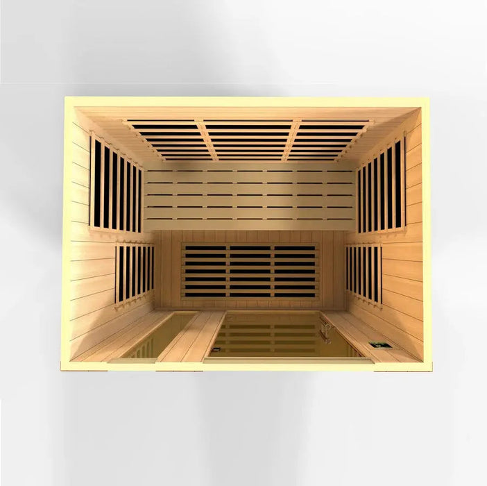 Dynamic Lugano 3-Person Ultra Low EMF FAR Infrared Sauna | DYN-6336-02 Elite Golden Designs