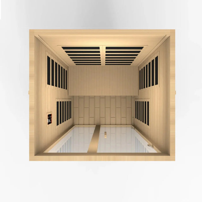 Dynamic Santiago 2-person Low EMF FAR Infrared Sauna | DYN-6209-01 Golden Designs
