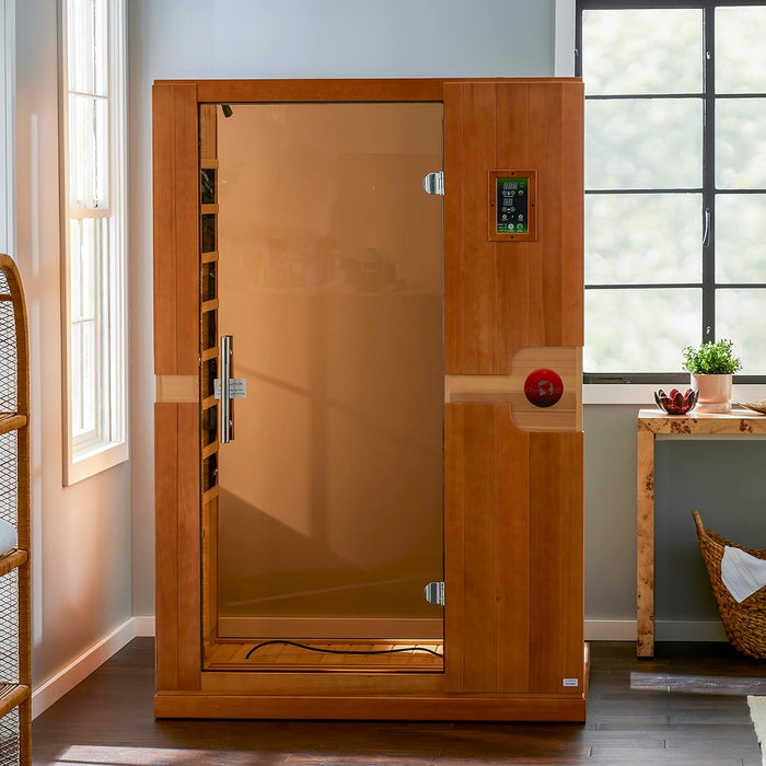 Dynamic Venice 2-person Low EMF FAR Indoor Infrared Sauna + Red Light Therapy | DYN-6210-01