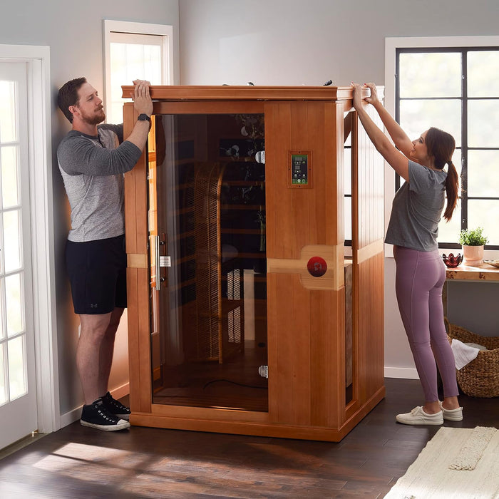 Dynamic Venice Elite 2-person Ultra Low EMF FAR Indoor Infrared Sauna + Red Light Therapy | DYN-6210-01-Elite