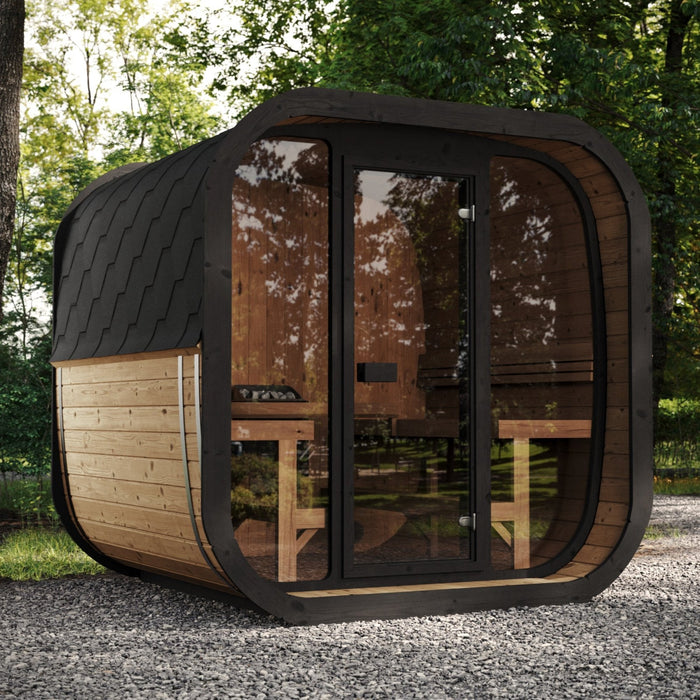 SaunaLife 6 Person 7.6' Long Outdoor Traditional Cube Sauna | Model CL7G