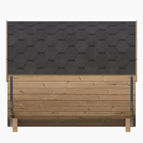 SaunaLife 6 Person 7' Long Outdoor Traditional Barrel Sauna | Ergo Model E8