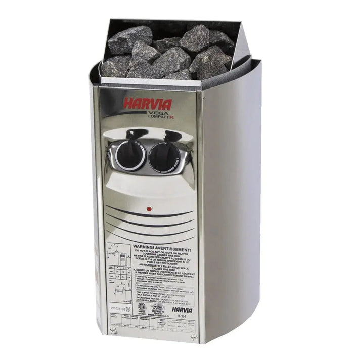 Harvia Vega Compact Series 1.7kW Sauna Heater 120V Harvia