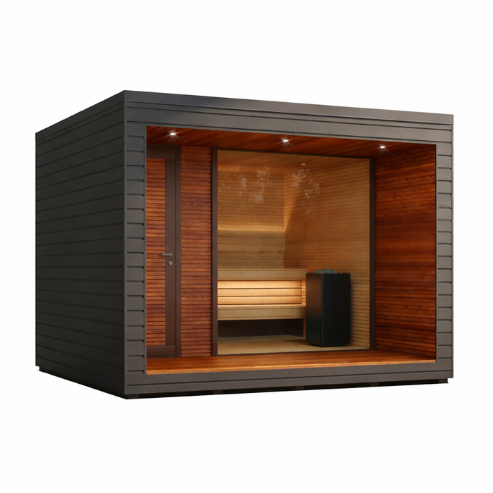 Auroom Natura 5-Person Outdoor Traditional Sauna with Changeroom