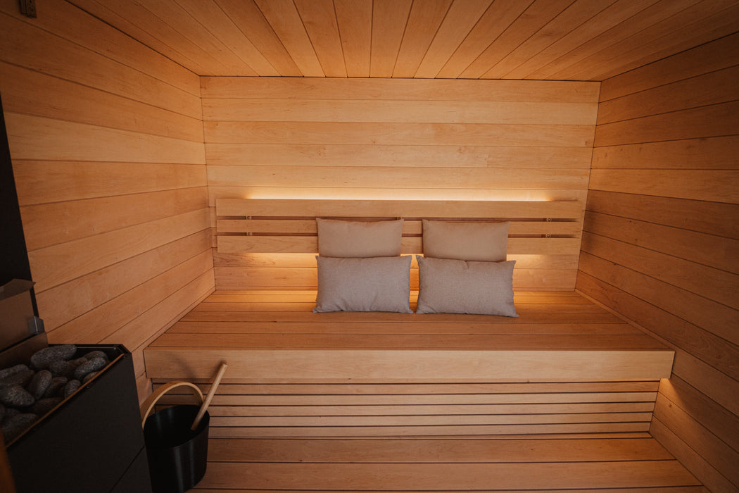 SaunaLife 5-Person Pre-Assembled Outdoor Sauna | Model G6