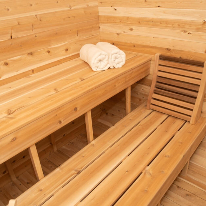 Dundalk Leisurecraft Canadian Timber 2-4 Person Luna Outdoor Traditional Cube Sauna | CTC22LU