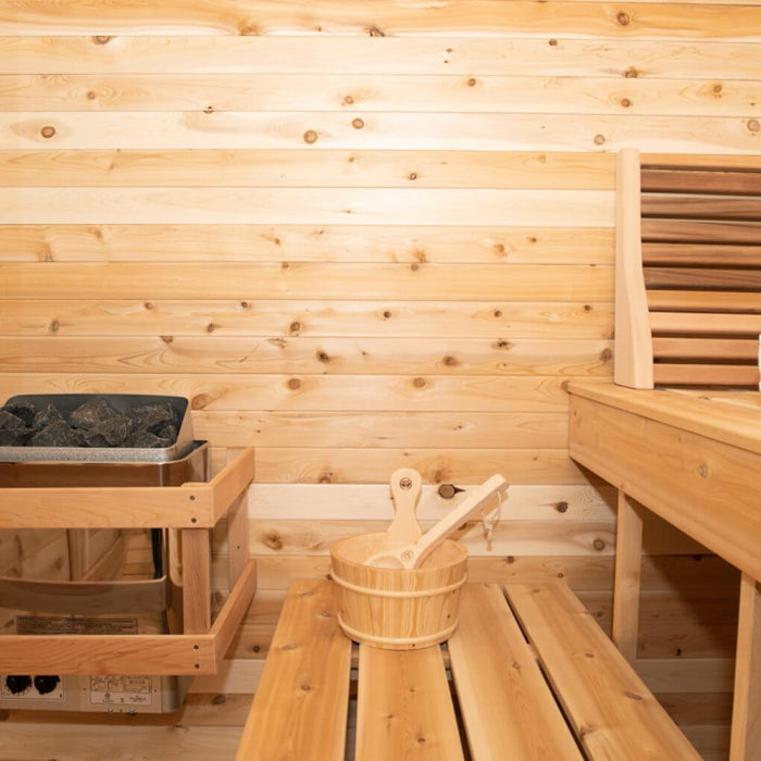 Dundalk Leisurecraft Canadian Timber 2-4 Person Luna Outdoor Traditional Cube Sauna | CTC22LU