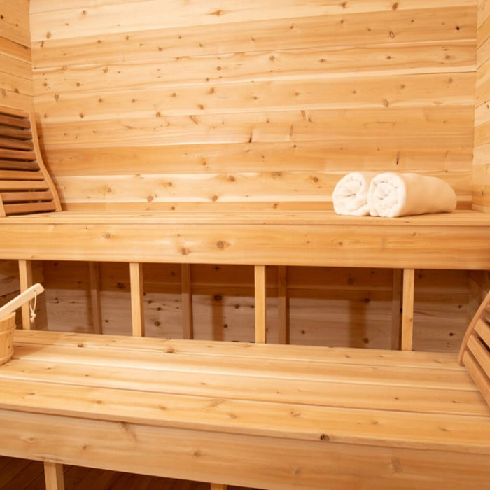 Dundalk Leisurecraft Canadian Timber 2-4 Person Luna Outdoor Traditional Cube Sauna | CTC22LU