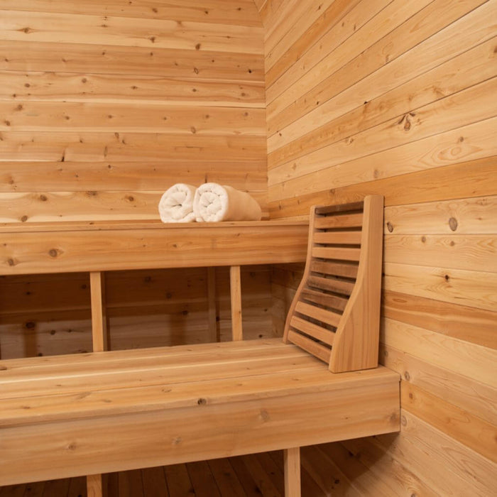 Dundalk Leisurecraft Canadian Timber 2-4 Person Luna Outdoor Traditional Cube Sauna | CTC22LU
