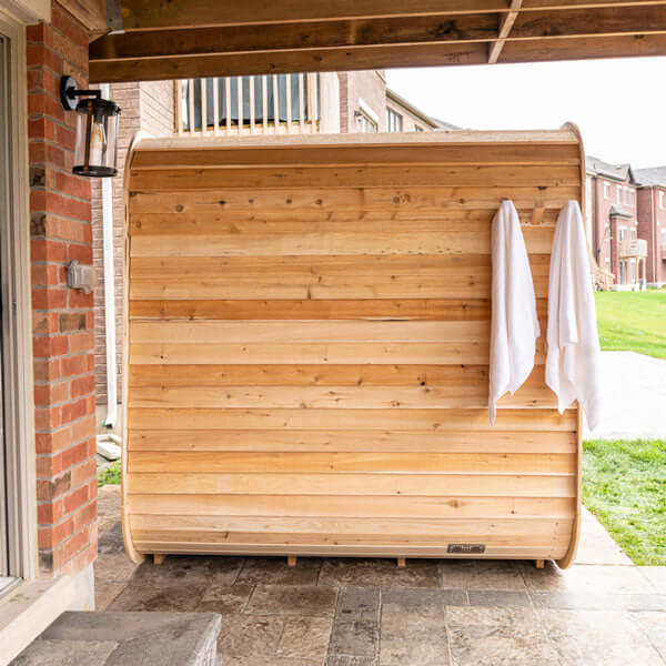 Dundalk Leisurecraft Canadian Timber 2-4 Person Luna Outdoor Traditional Cube Sauna | CTC22LU