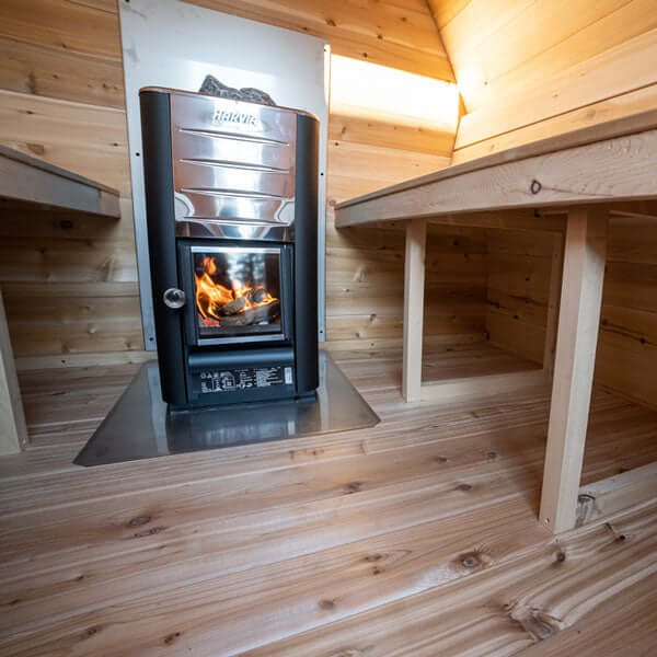 Dundalk Leisurecraft Canadian Timber 2-4 Person Outdoor Traditional MiniPOD Sauna | CTC77MW