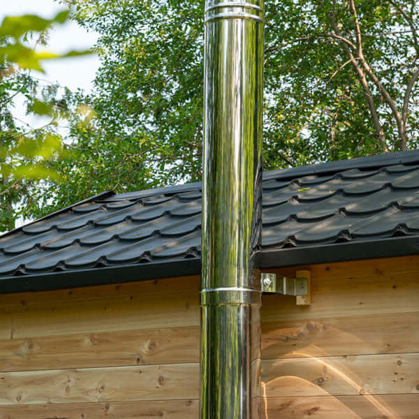 Dundalk Leisurecraft Canadian Timber 6 Person Georgian Outdoor Traditional Cabin Sauna with Changeroom | CTC88CW
