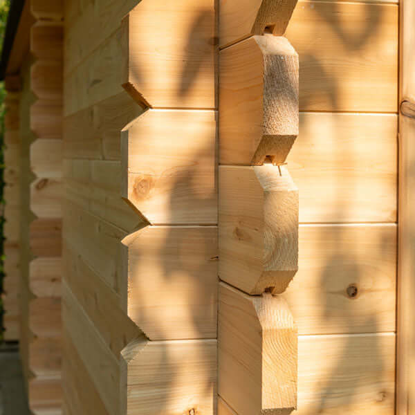 Dundalk Leisurecraft Canadian Timber 6 Person Georgian Outdoor Traditional Cabin Sauna with Changeroom | CTC88CW
