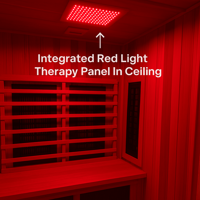 Finnmark FD-5 Trinity 4-Person Hybrid Indoor Infrared & Traditional Steam Sauna + Red Light Therapy | FD-KN005