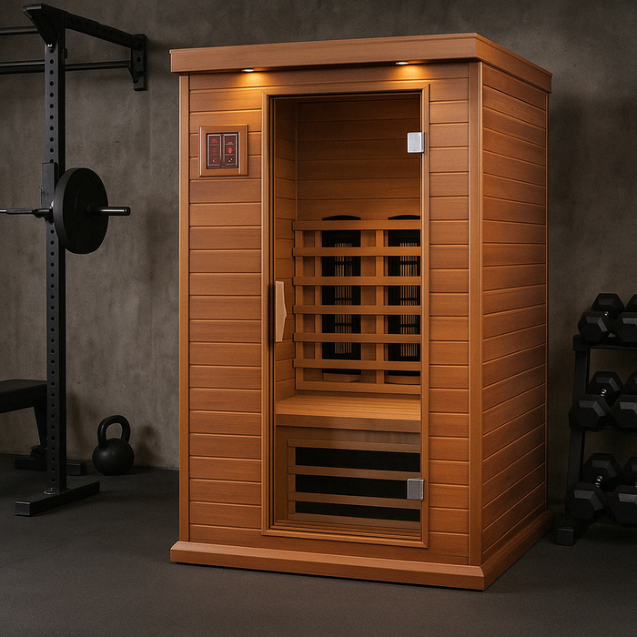Maxxus 2-Person Near Zero EMF Full Spectrum Indoor Infrared Sauna + Red Light Therapy | MX-M206-01-FS CED