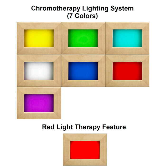 Maxxus 3-Person Low EMF FAR Indoor Infrared Sauna + Red Light Therapy | MX-K306-01-CED