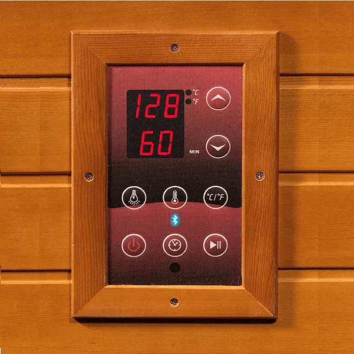 Dynamic Santiago Elite 2-person Ultra Low EMF FAR Indoor Infrared Sauna + Red Light Therapy | DYN-6209-02 Elite