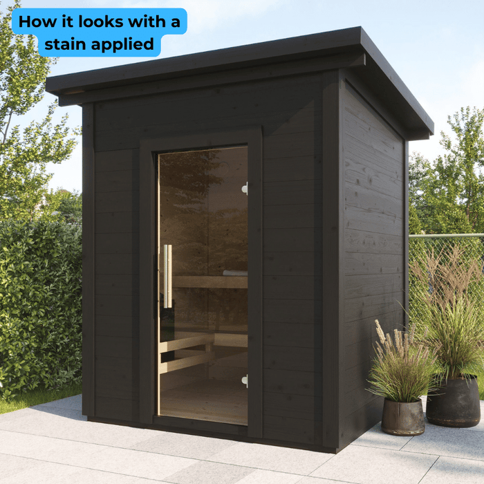 SaunaLife 4-Person Outdoor Traditional Cabin Sauna | Model G2