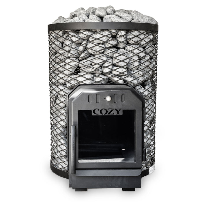 Cozy Heat O 18kW Thru-Wall Wood Burning Sauna Stove