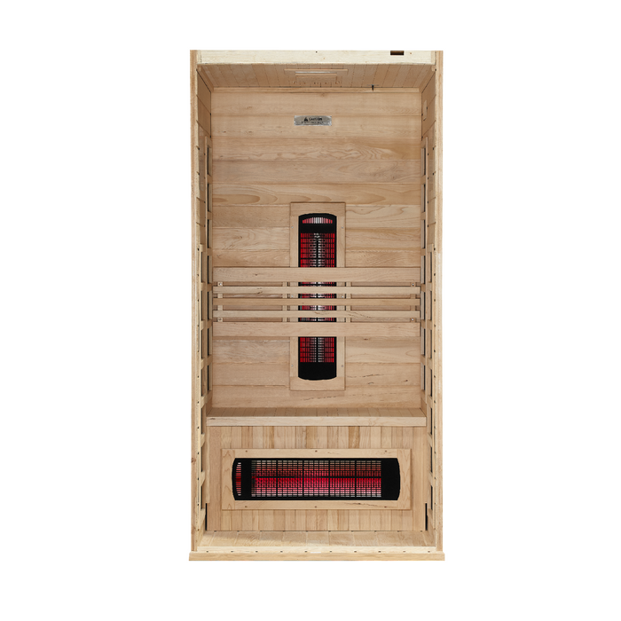 Dynamic Martin 1-2-person Full Spectrum Near Zero EMF Indoor Infrared Sauna + Red Light Therapy | DYN-6006-03 FS