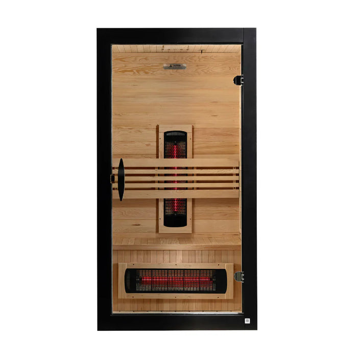 Dynamic Santorini 1-2-person Full Spectrum Near Zero EMF Indoor Infrared Sauna + Red Light Therapy | DYN-6009-03 FS