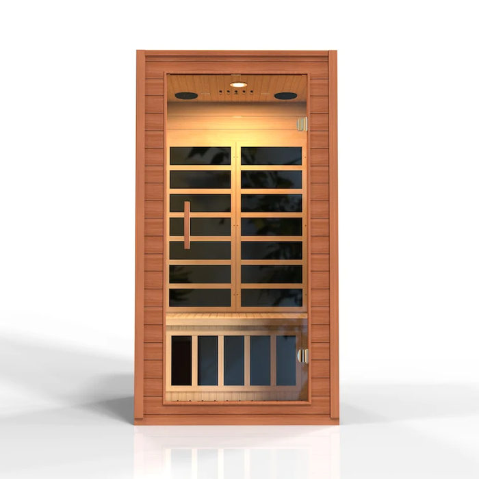 Dynamic Avila Elite 1-2-person Ultra Low EMF FAR Indoor Infrared Sauna + Red Light Therapy | DYN-6103-01 Elite
