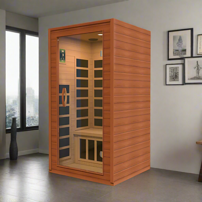 Dynamic Avila Elite 1-2-person Ultra Low EMF FAR Indoor Infrared Sauna + Red Light Therapy | DYN-6103-01 Elite