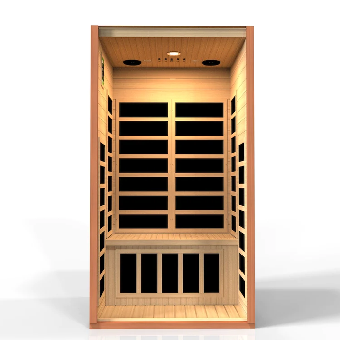 Dynamic Avila Elite 1-2-person Ultra Low EMF FAR Indoor Infrared Sauna + Red Light Therapy | DYN-6103-01 Elite