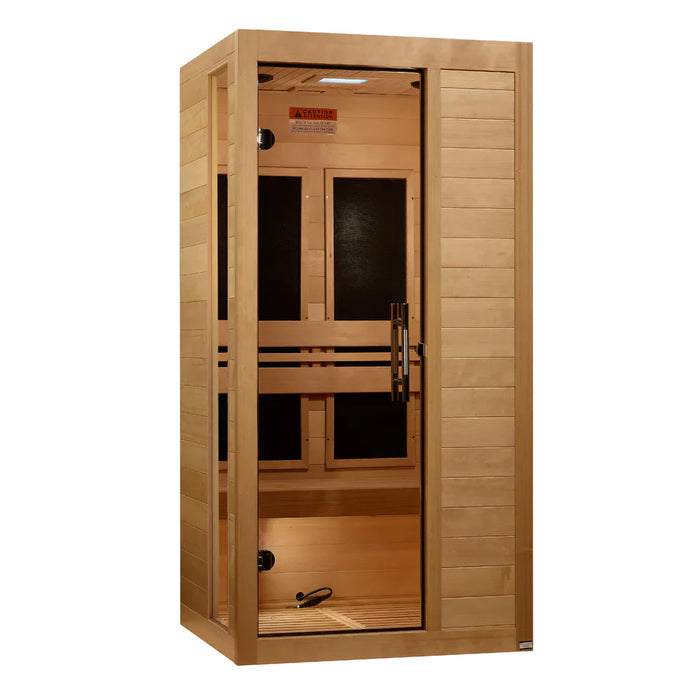 Dynamic Veneto 1-2-person Low EMF FAR Indoor Infrared Sauna + Red Light Therapy | DYN-6115-05