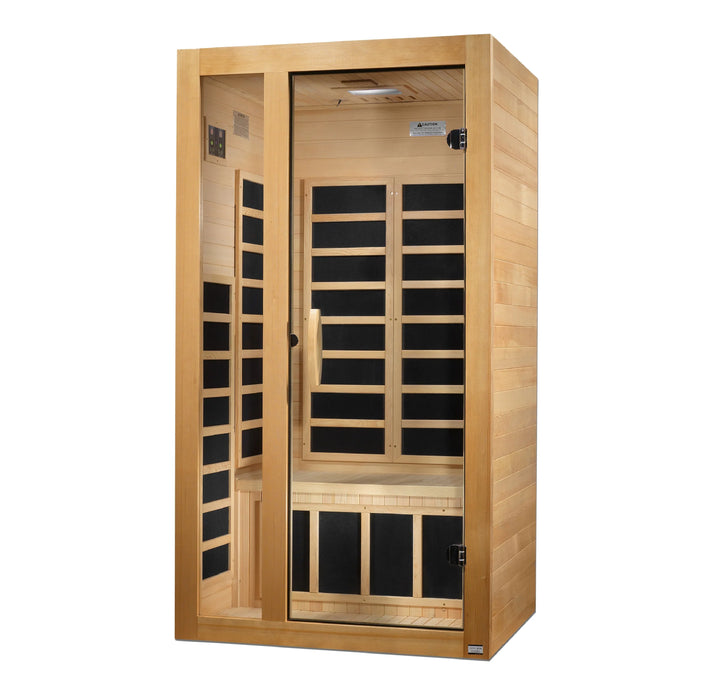 Dynamic Gracia 1-2-person Ultra Low EMF FAR Indoor Infrared Sauna + Red Light Therapy | DYN-6119-01 Elite