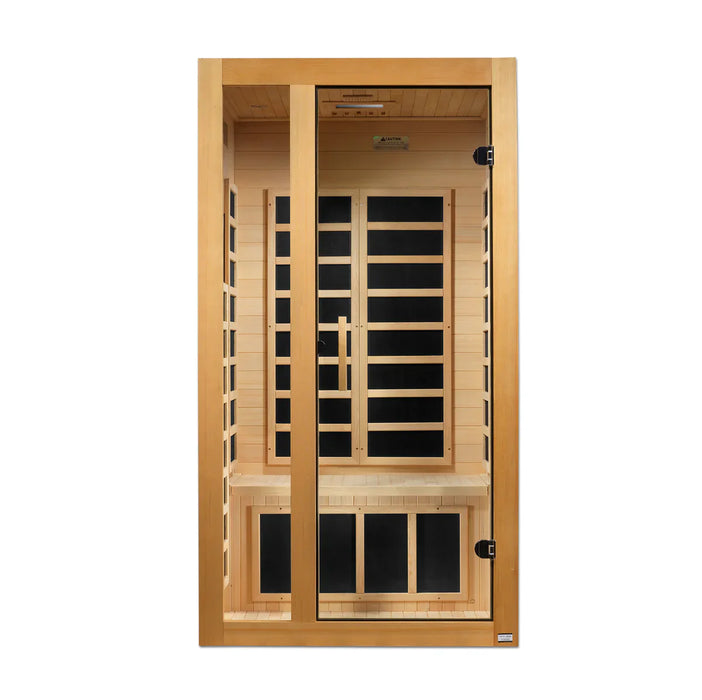 Dynamic Gracia 1-2-person Low EMF FAR Indoor Infrared Sauna + Red Light Therapy | DYN-6119-01