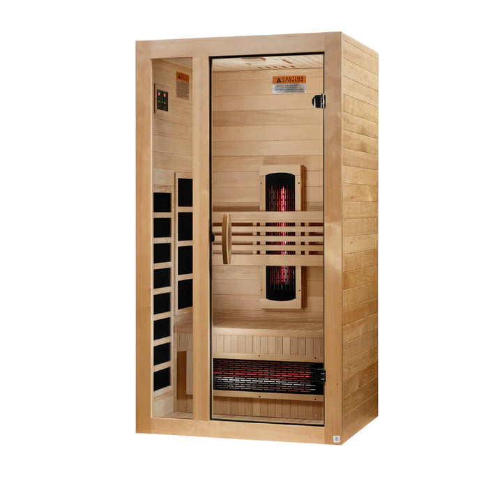 Dynamic Gracia 1-2-person Full Spectrum Near Zero EMF Indoor Infrared Sauna + Red Light Therapy | DYN-6119-03 FS