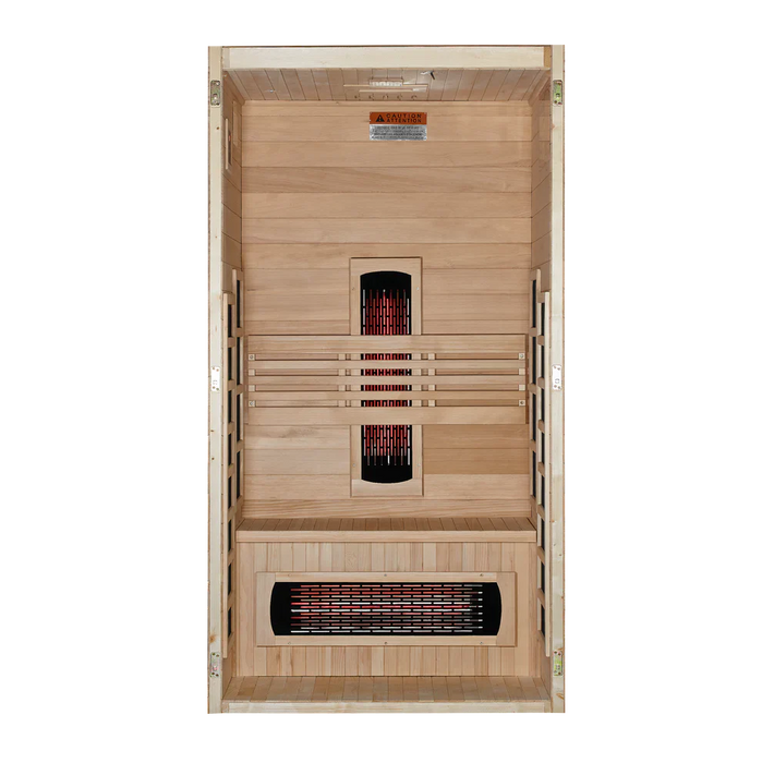 Dynamic Gracia 1-2-person Full Spectrum Near Zero EMF Indoor Infrared Sauna + Red Light Therapy | DYN-6119-03 FS