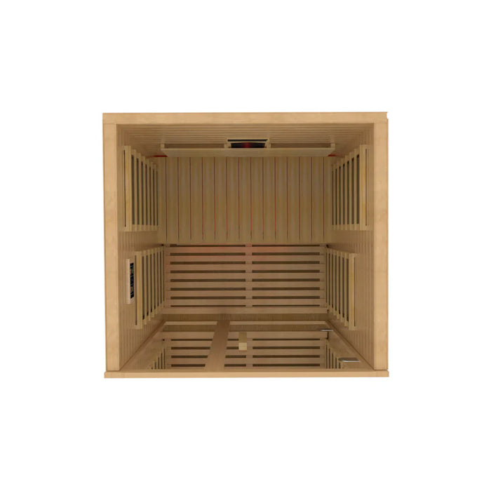 Dynamic Gracia 1-2-person Full Spectrum Near Zero EMF Indoor Infrared Sauna + Red Light Therapy | DYN-6119-03 FS