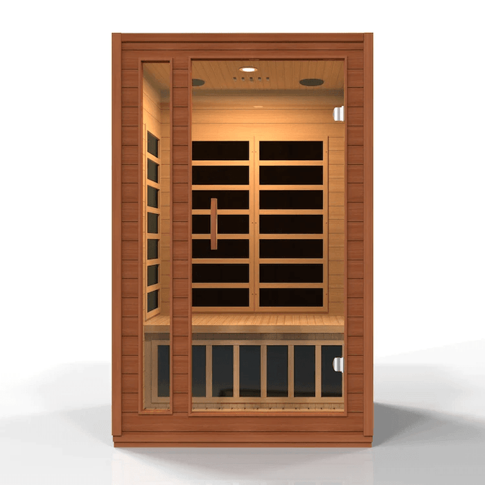 Dynamic Cordoba 2-person Low EMF FAR Indoor Infrared Sauna + Red Light Therapy | DYN-6203-01