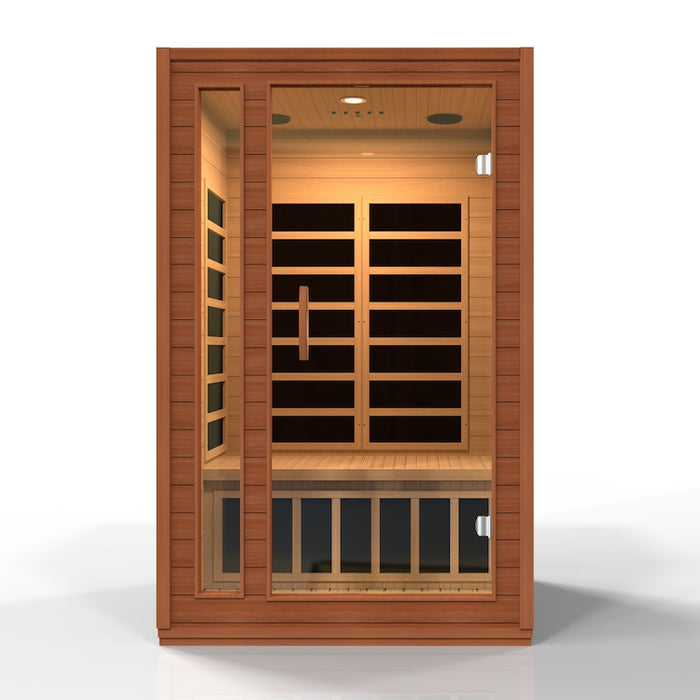 Dynamic Cordoba Elite 2-Person Ultra Low EMF FAR Indoor Infrared Sauna + Red Light Therapy | DYN-6203-01 Elite