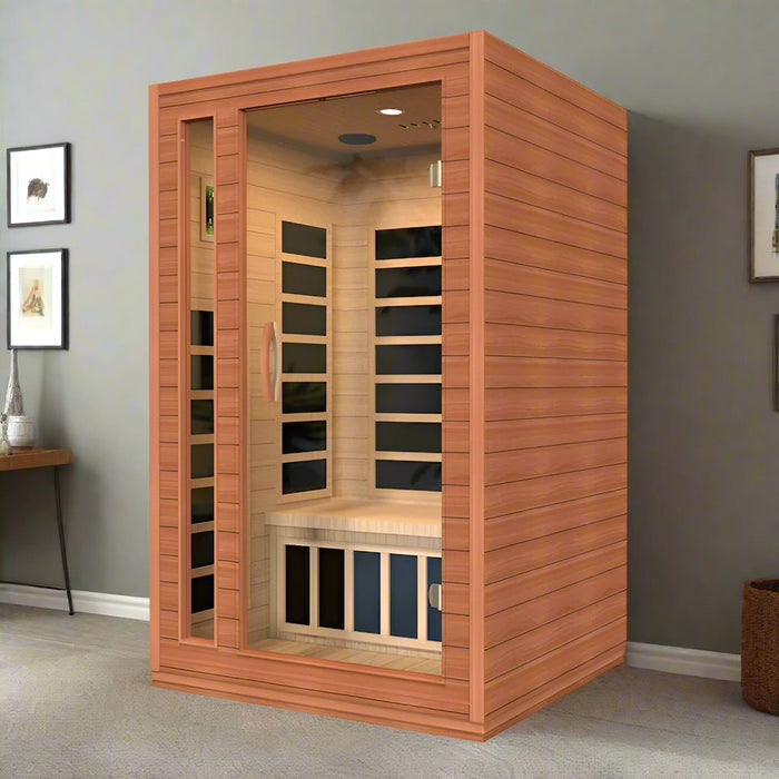 Dynamic Cordoba Elite 2-Person Ultra Low EMF FAR Indoor Infrared Sauna + Red Light Therapy | DYN-6203-01 Elite