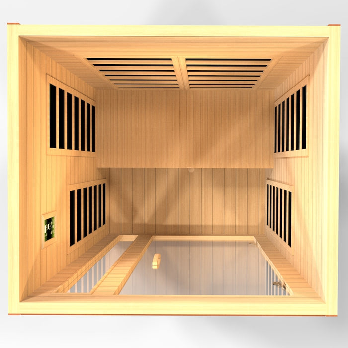 Dynamic Cordoba Elite 2-Person Ultra Low EMF FAR Indoor Infrared Sauna + Red Light Therapy | DYN-6203-01 Elite