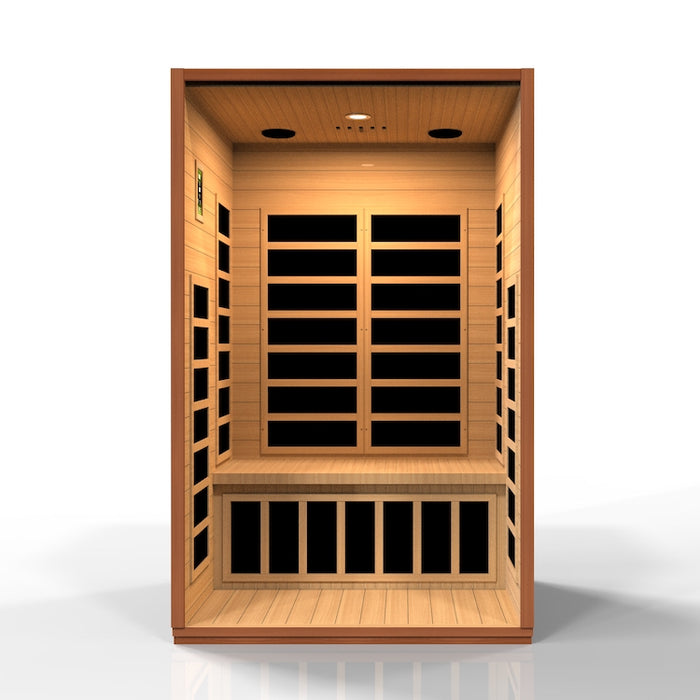 Dynamic Cordoba Elite 2-Person Ultra Low EMF FAR Indoor Infrared Sauna + Red Light Therapy | DYN-6203-01 Elite