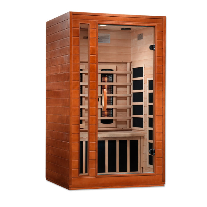 Dynamic Cordoba 2-Person Near Zero EMF Full Spectrum Indoor Infrared Sauna + Red Light Therapy | DYN-6203-02 FS
