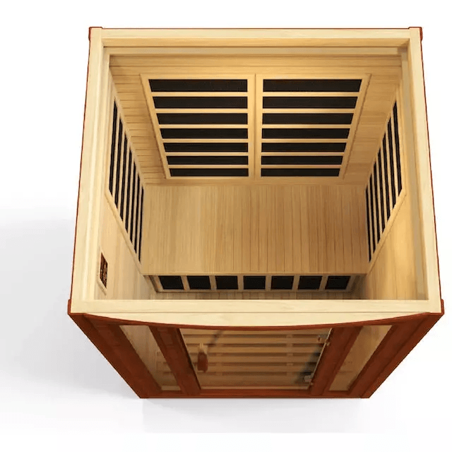 Dynamic San Marino 2-Person Low EMF FAR Indoor Infrared Sauna + Red Light Therapy | DYN-6206-01