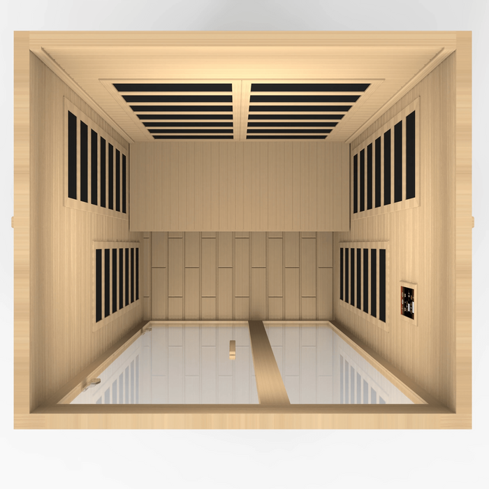 Dynamic Serena 2-person Low EMF FAR Indoor Infrared Sauna + Red Light Therapy | DYN-6229-01