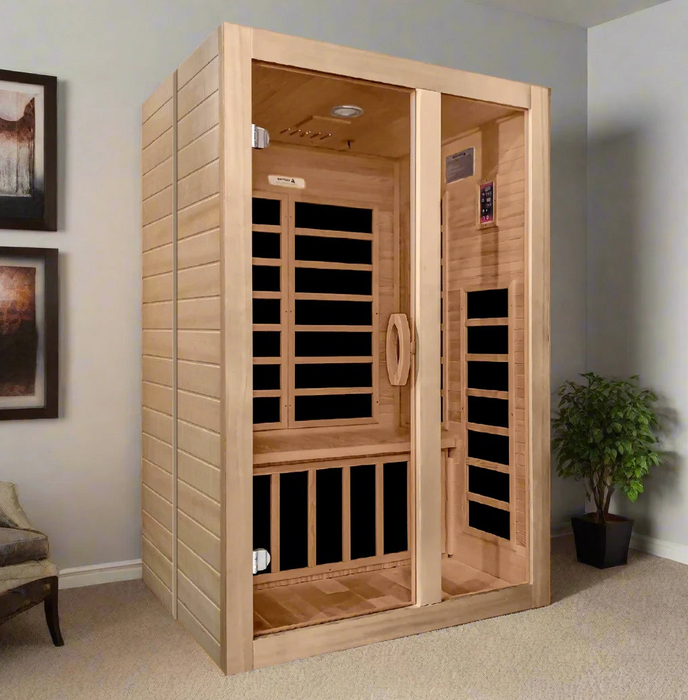 Dynamic Serena 2-person Low EMF FAR Indoor Infrared Sauna + Red Light Therapy | DYN-6229-01