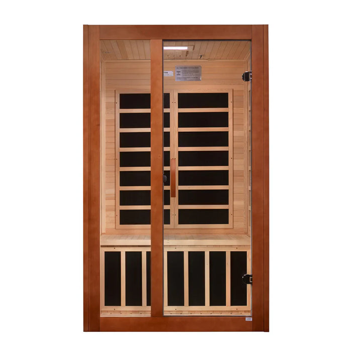 Dynamic Santiago Elite 2-person Ultra Low EMF FAR Indoor Infrared Sauna + Red Light Therapy | DYN-6209-02 Elite
