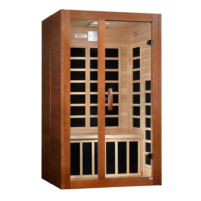 Dynamic Santiago Elite 2-person Ultra Low EMF FAR Indoor Infrared Sauna + Red Light Therapy | DYN-6209-02 Elite