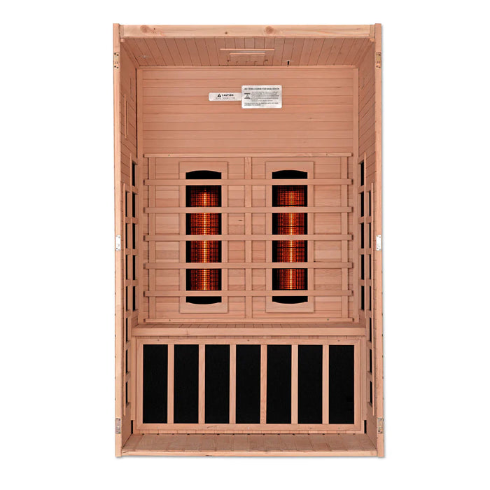 Dynamic Serena 2-person Full Spectrum Near Zero EMF Indoor Infrared Sauna + Red Light Therapy | DYN-6229-03 FS