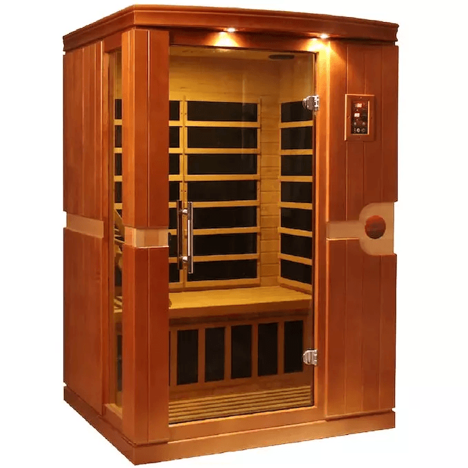 Dynamic Venice 2-person Low EMF FAR Indoor Infrared Sauna + Red Light Therapy | DYN-6210-01